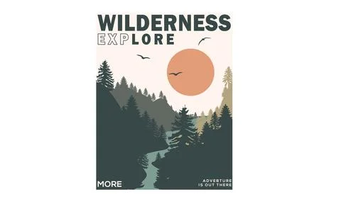 Abstract mountain artwork. Illustrazione stock