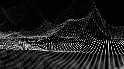 Abstract mountain. Digital landscape rotate loop. Stock Footage 87121611