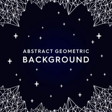 Abstract Mountain Geometric Dark Background Stock Illustration