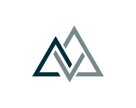 Abstract mountain outline Stock Illustration