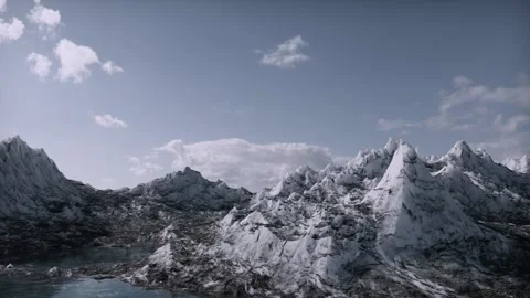 Abstract mountain promotional video - empty shot of the property Stock Footage 313837065