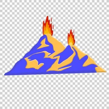 Abstract mountain range landscape, flat scenery background. Illustrazione stock