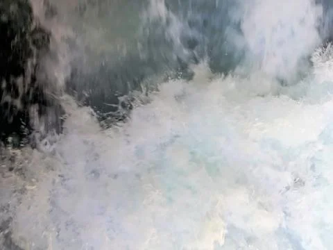 Abstract Mountain River Foam Texture with Dynamic Water Flow 写真素材