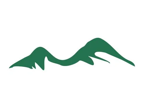 Abstract Mountain Shape Icon Vector Design Stock Illustration