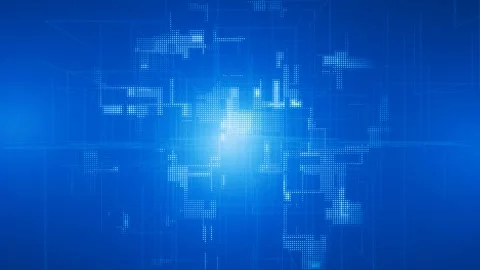 Abstract movement of artificial intelligence neurons Stock Footage 262823759