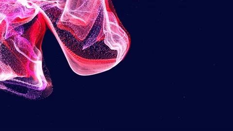 Abstract movement of colored waves Stock Footage 169949217