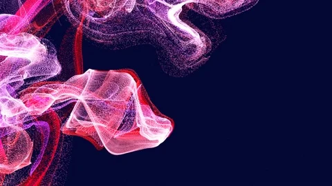 Abstract movement of colored waves Stock-Footage 169949261