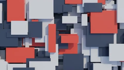 Abstract movement of cubic shapes in space Stock Footage 201285433