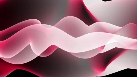 Abstract movement of light red waves Stock Footage 163174400