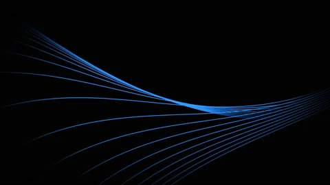 Abstract movement of lines, animation Stock Footage 85694845