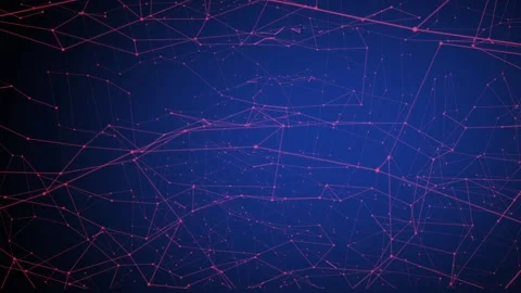 Abstract movement of lines on a blue background Stock Footage 95826678