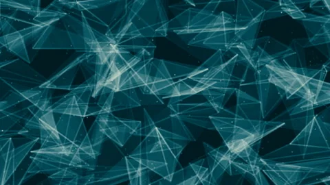 Abstract movement of lines on a blue background Stock Footage 96475651