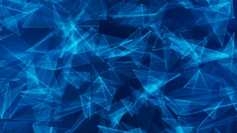 Abstract movement of lines on a blue background Stock Footage 102241427