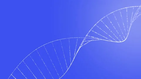 Abstract the movement of particles on a blue background Stock-Footage 97003735