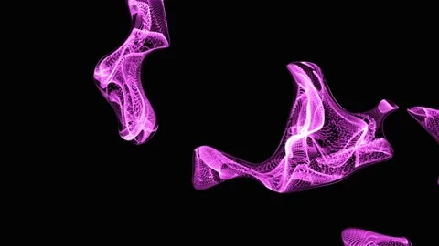 Abstract movement of purple figures Stock Footage 197738097