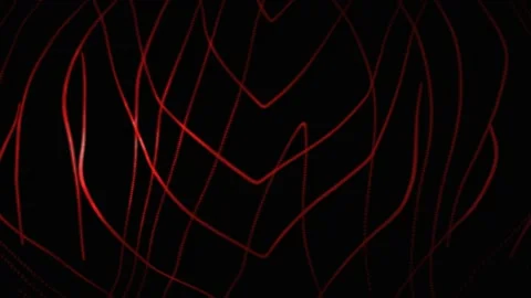 Abstract movement of red lines on a dark background Stock-Footage 195885637