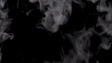 Abstract the movement of smoke on black background Stock Footage 82238640