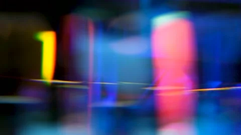 Abstract movement of soft light reflected in a prism Stock Footage 169957691