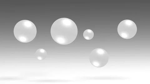 Abstract movement spheres group 3d balls. Stock Footage 70365741