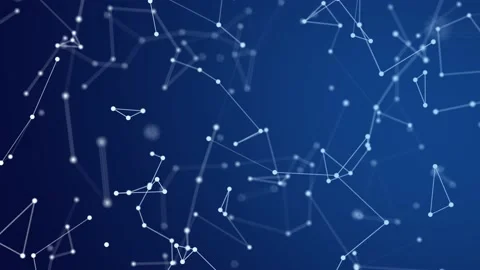 Abstract movement of white dots. Stock Footage 163690356