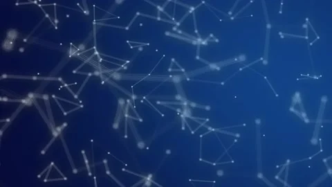 Abstract movement of white dots. Stock-Footage 163690358