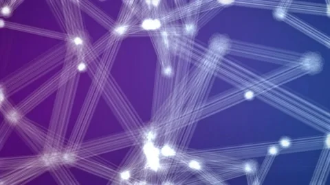 Abstract movement of white dots Stock Footage 163690368