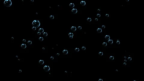Abstract movement of worm particles on a black background Stock Footage 319432627