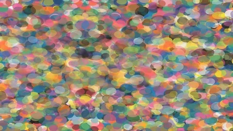 Abstract moving and pulsating colored circles background Stock Footage 71582453