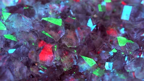 Abstract moving background of amethyst crystals Stock Footage 161557894