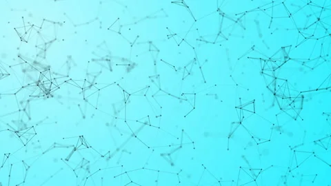 Abstract moving background of chaotically moving lines and points Stock Footage 91574144