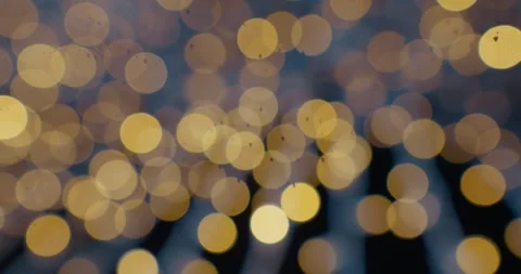 Abstract moving background with Christmas defocused candle lights Stock Footage 314634262