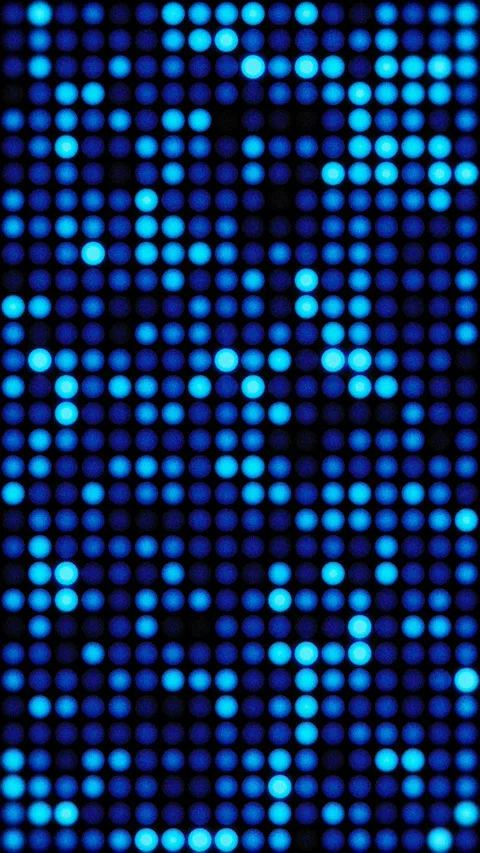 Abstract moving background features blue dots in a rhythmic pattern Stock Footage 314499985
