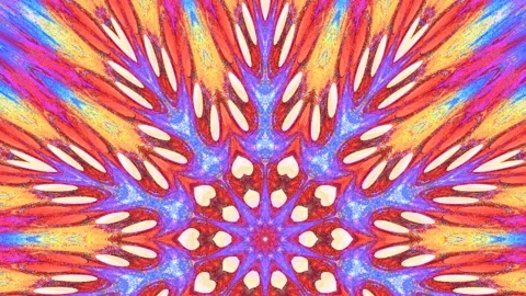 Abstract moving background in the form of multicolored ornament Stock Footage 154564339