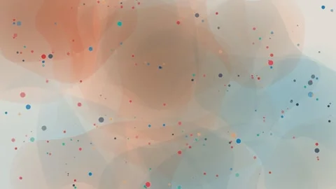 Abstract moving background with soft colorful bokeh blobs and small floatin.. Stock Footage 340808139