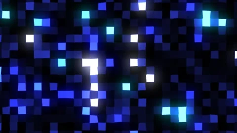 Abstract moving background. Square texture of blue glowing colors Stock Footage 246683903