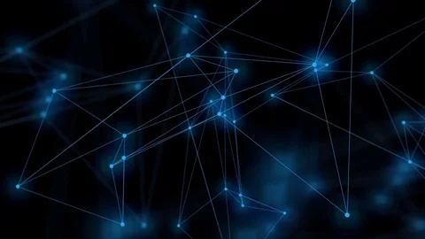 Abstract moving background.Network Connection , seamless loop. Stock Footage 80916749