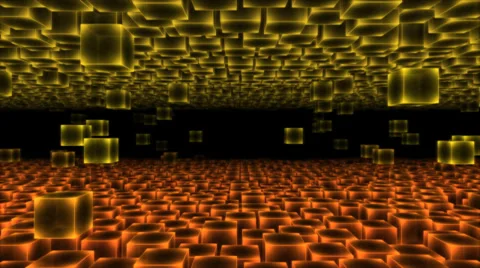 Abstract Moving Blocks Background - Loop Stock Footage 39635072