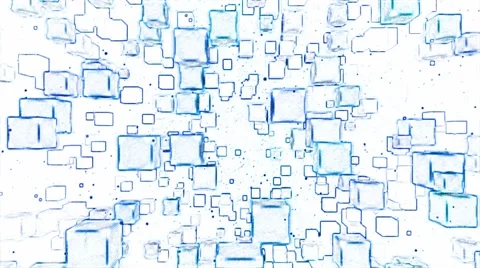 Abstract Moving Blocks Background - Loop Blue Stock Footage 57319325