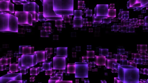 Abstract Moving Blocks - Loop Purple Stock Footage 39705123