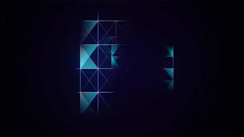 Abstract moving blue lattice, for presentation, mockup Stock Footage 166614945