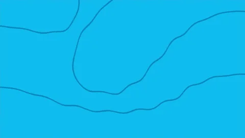 Abstract Moving Blue Lines Over Cyan Background, Hand Drawn Animation Vidéo 193708827
