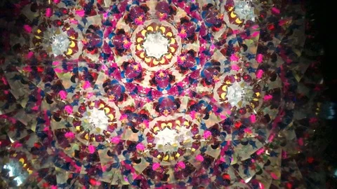 Abstract moving caleidoscope background pattern Stock Footage 118526736