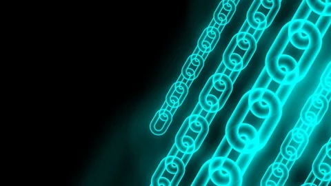 Abstract moving Chain transparency pattern blue gradient color illustration Stock Footage 95720621