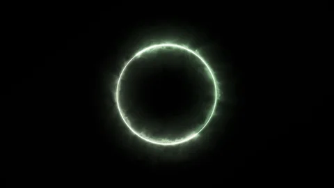 Abstract moving circles changing colors on black Stock Footage 124264540