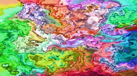 Abstract moving colored splashes seamless loop Video stock 63521794