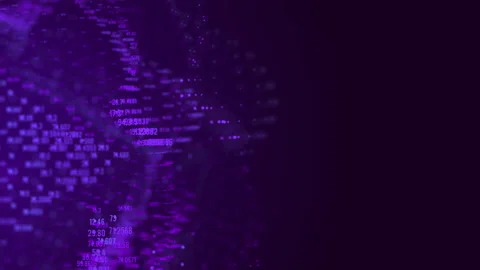 Abstract moving colorful big data cloud. Information visualization. Social Stock Footage 139420437