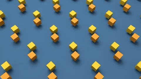 Abstract moving cubes seamless loop background Video stock 106716135