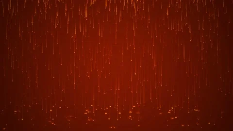 Abstract Moving Digital Yellow Red Rain Particle Technology Loop Animation Stock-Footage 202715674