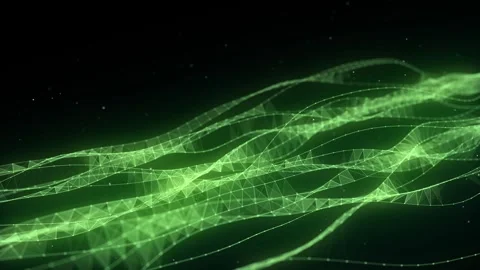 Abstract moving DNA wave. Concept network connection. Music sound background. Stock Footage 291965455