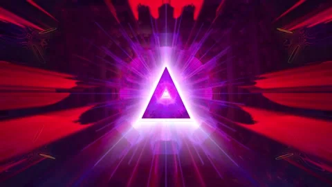Abstract Moving Futuristic Background With Triangle Colorful Looping Motion Stock Footage 155553823